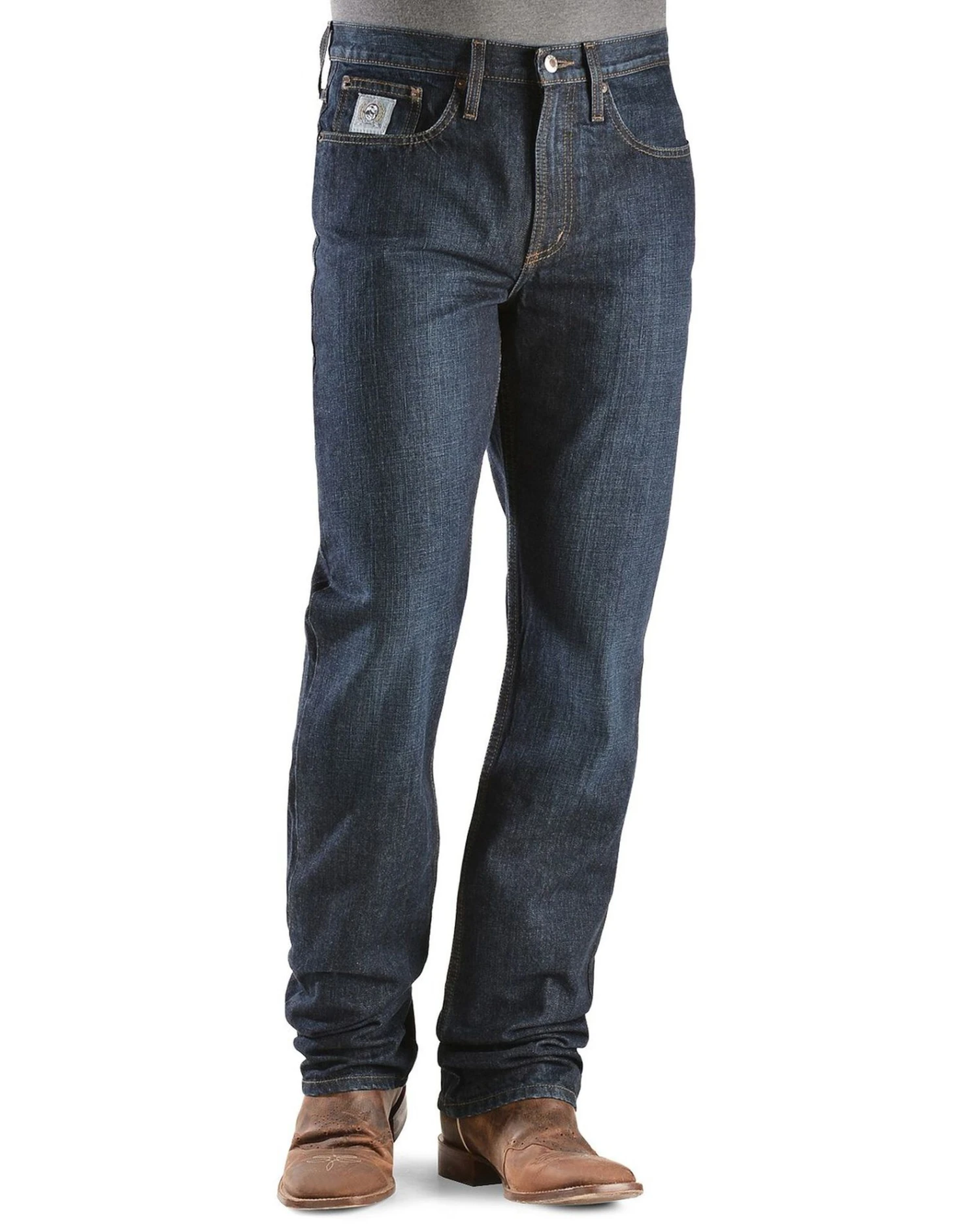 Cinch Men's Silver Label Dark Wash Slim Straight Jeans 3 Cinch Men's Silver Label Dark Wash Slim Straight Jeans - Image 3