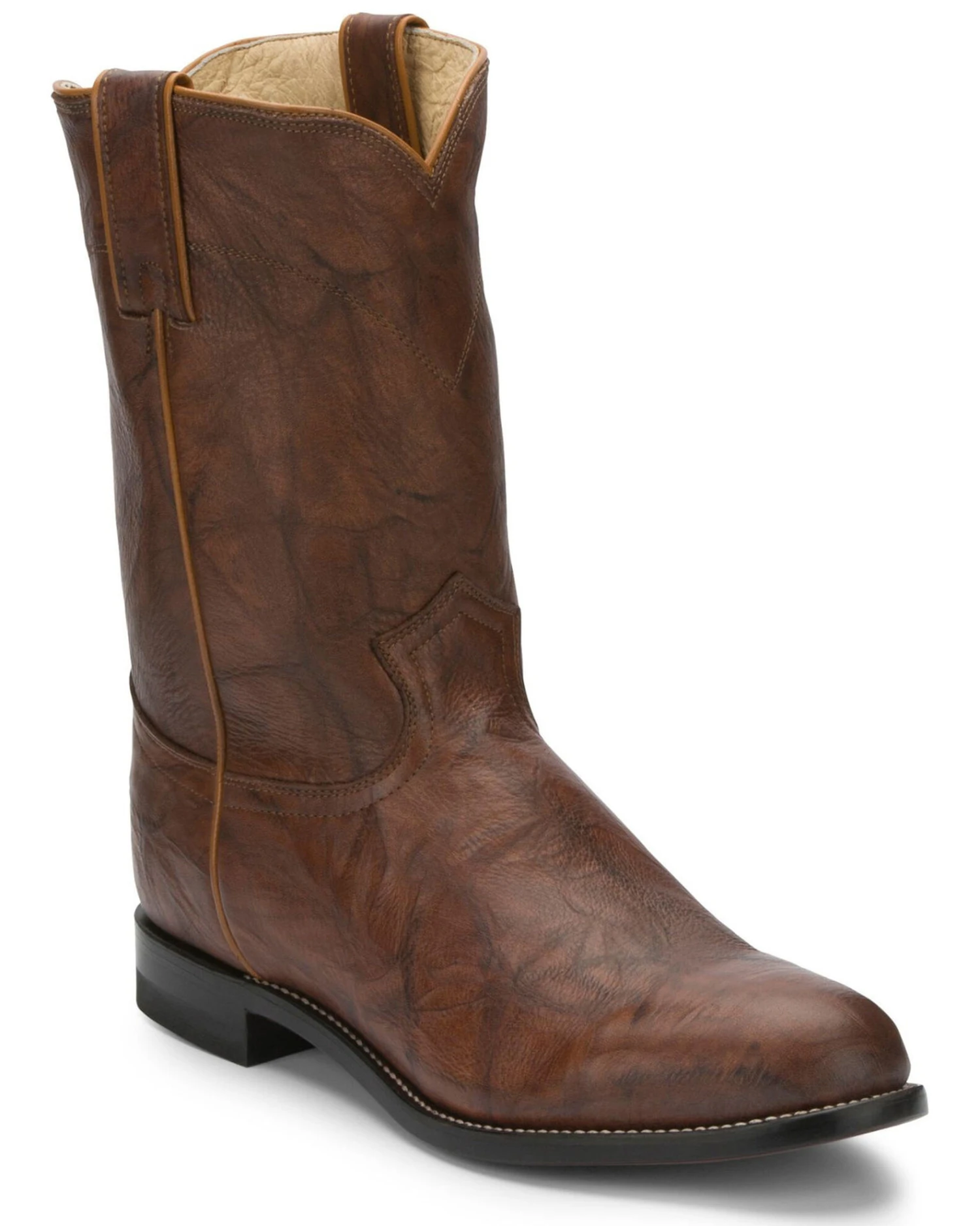 Justin Men's Deerlite Roper Western Boots 1 Justin Men's Deerlite Roper Western Boots