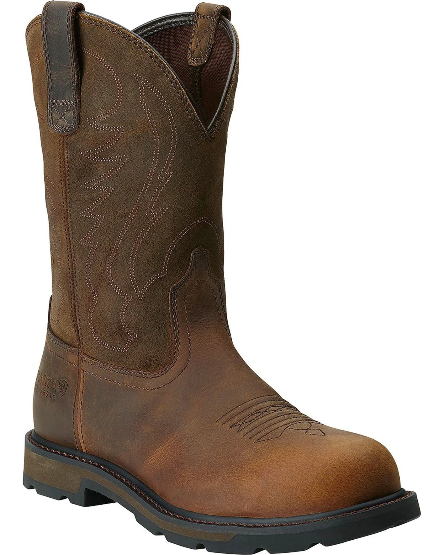 Ariat Men's Groundbreaker Pull On Work Boots - Steel Toe 1 Ariat Men's Groundbreaker Pull On Work Boots - Steel Toe