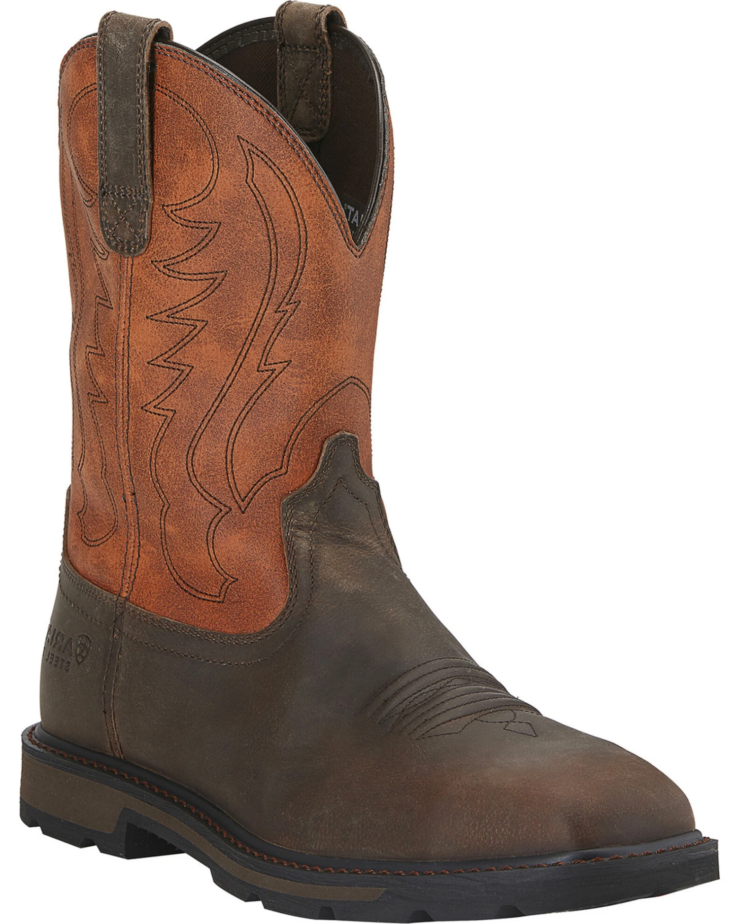 Ariat Men's Groundbreaker Steel Toe Western Work Boots 1 Ariat Men's Groundbreaker Steel Toe Western Work Boots