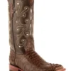 Ferrini Men's Caiman Croc Print Western Boots - Broad Square Toe