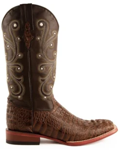 Ferrini Men's Caiman Croc Print Western Boots - Broad Square Toe -Western Denim Store 036G45 36 P2