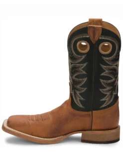 Justin Men's Caddo Bent Rail Western Boots - Broad Square Toe -Western Denim Store 036P11 35 P3