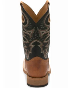 Justin Men's Caddo Bent Rail Western Boots - Broad Square Toe -Western Denim Store 036P11 35 P4