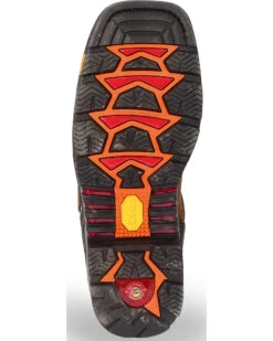 Justin Men's Tanker Western Work Boots - Steel Toe -Western Denim Store 050V74 JJ BM