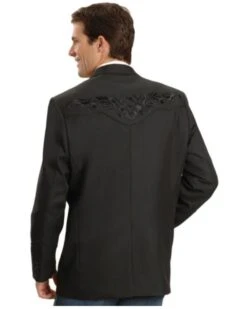 Scully Black Floral Embroidered Western Jacket -Western Denim Store 072A36 89 P2