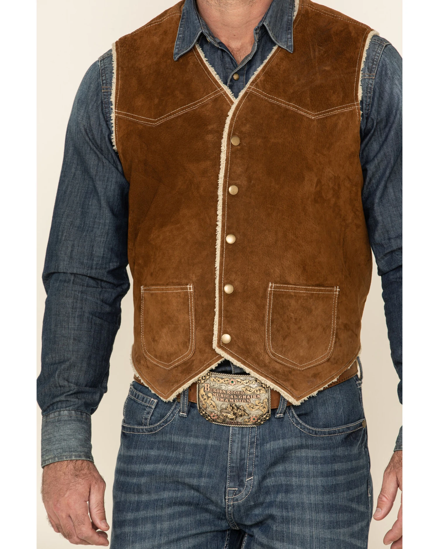 Scully Boar Suede Leather Vest 5 Scully Boar Suede Leather Vest - Image 5