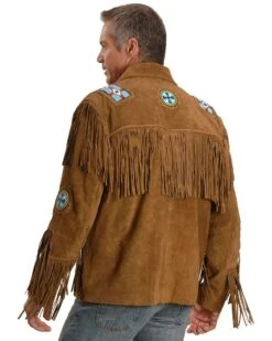 Liberty Wear Eagle Bead Fringed Suede Leather Jacket 5 Liberty Wear Eagle Bead Fringed Suede Leather Jacket -Western Denim Store 082883 35 P2