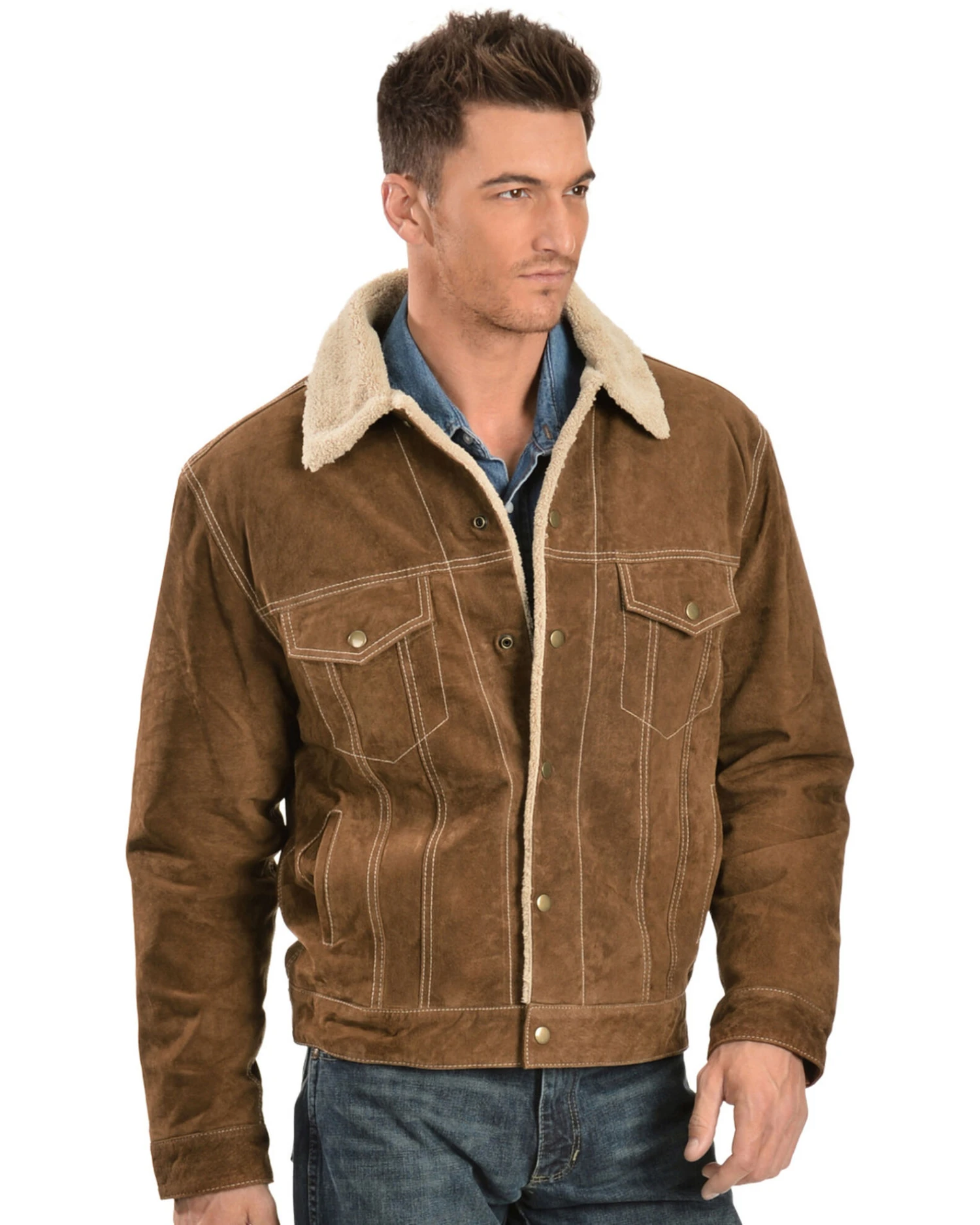 Scully Men's Boar Suede Pilot Jacket 2 Scully Men's Boar Suede Pilot Jacket - Image 2