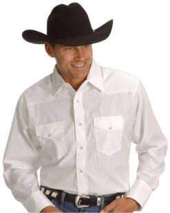 Wrangler Silver Edition Men's Long Sleeve Western Shirt