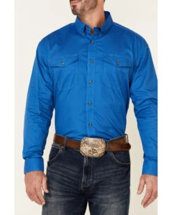 Roper Men's Solid Amarillo Collection Long Sleeve Western Shirt -Western Denim Store 0924J9 95 P3