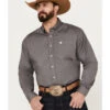 Cinch C‌inch Men's Solid Dove Gray Button Long Sleeve Shirt