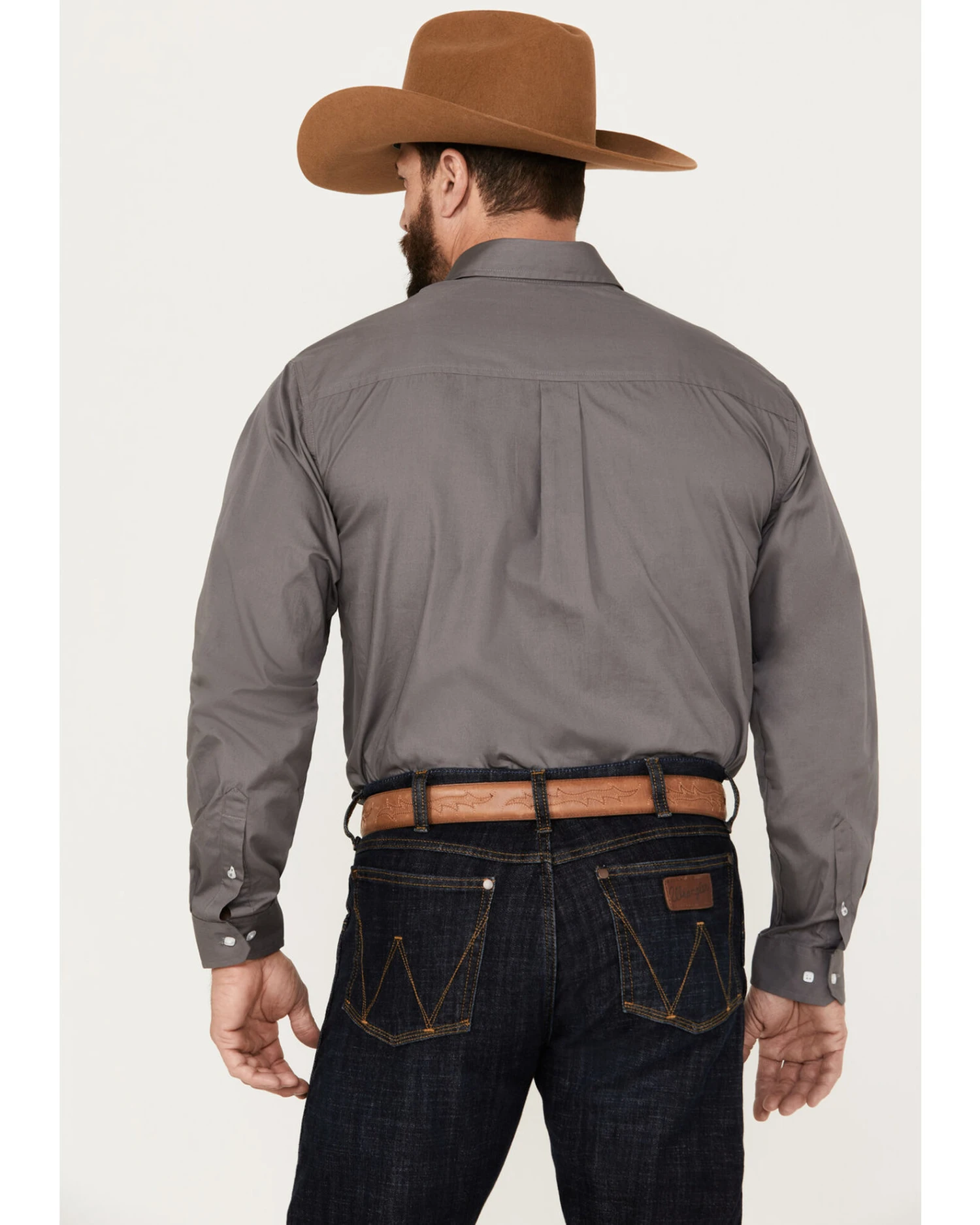 Cinch Cinch Men's Solid Dove Gray Button Long Sleeve Shirt 4 Cinch Cinch Men's Solid Dove Gray Button Long Sleeve Shirt - Image 4