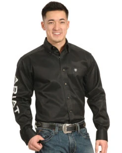 Ariat Men's Long Sleeve Logo Long Sleeve Western ShirtÂ