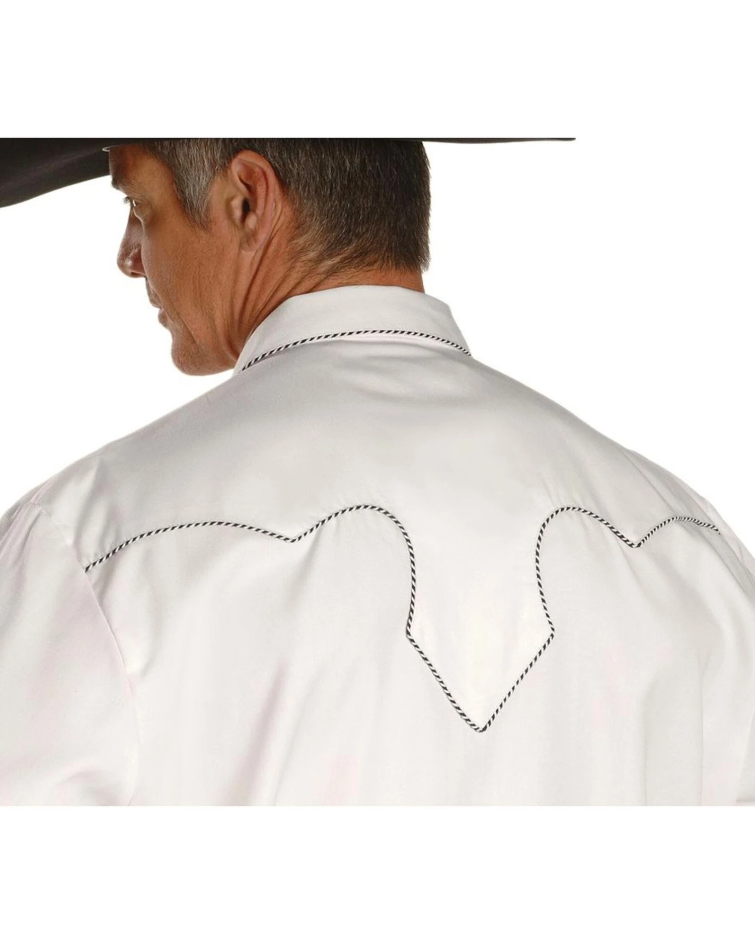 Scully White Retro Western Shirt 2 Scully White Retro Western Shirt - Image 2