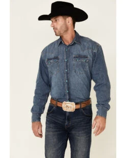 Stetson Denim Snap Western Shirt