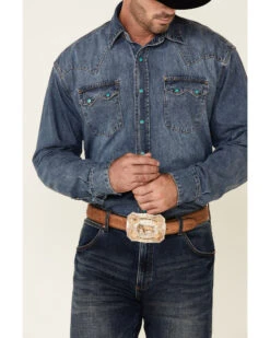 Stetson Denim Snap Western Shirt -Western Denim Store 092S51 N9 P3