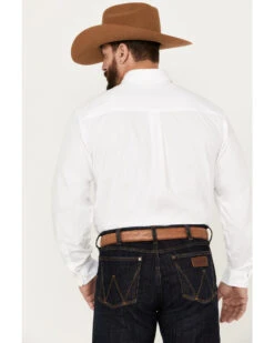 Cinch Men's Solid Long Sleeve Button-Down Western Shirt -Western Denim Store 1000018313 100 P4