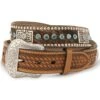 Nocona Belt Co. Men's Hair-on Hide Concho Belt