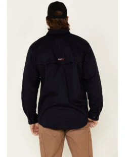 Ariat Men's FR Solid Vent Long Sleeve Button Down Work Shirt  -Western Denim Store 2000199831 410 P4