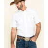 Gibson Men's Solid Short Sleeve Pearl Snap Western Shirt