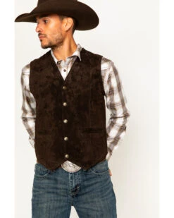 Cody James Men's Wild Boar Suede Vest