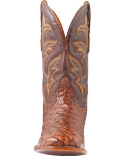 El Dorado Men's Handmade Full Quill Ostrich Stockman Boots - Broad Square Toe -Western Denim Store 2000221953 221 FT