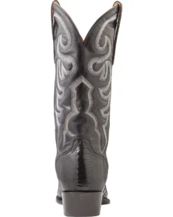 El Dorado Men's Handmade Ostrich Leg Western Boots - Medium Toe 13 El Dorado Men's Handmade Ostrich Leg Western Boots - Medium Toe -Western Denim Store 2000221956 001 BK