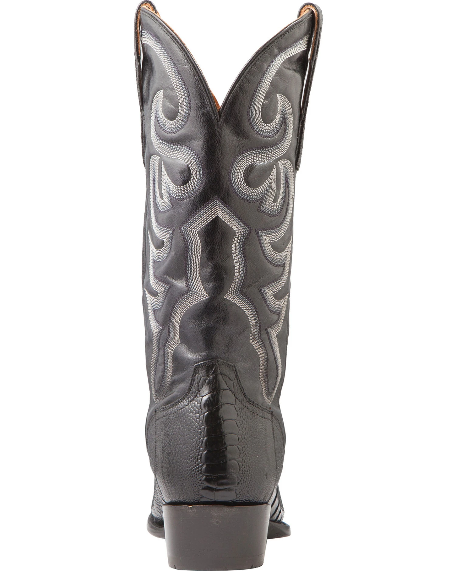 El Dorado Men's Handmade Ostrich Leg Western Boots - Medium Toe 7 El Dorado Men's Handmade Ostrich Leg Western Boots - Medium Toe - Image 7