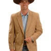 Circle S Men's Embroidered Micro-Suede Sportcoat 