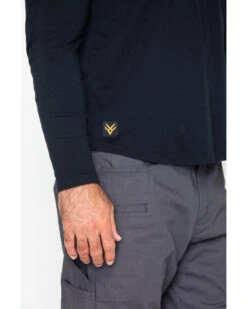 Hawx Men's Solid Pocket Crew Long Sleeve Work T-Shirt 9 Hawx Men's Solid Pocket Crew Long Sleeve Work T-Shirt -Western Denim Store 2000242483 001 P4