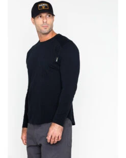 Hawx Men's Solid Pocket Crew Long Sleeve Work T-Shirt 10 Hawx Men's Solid Pocket Crew Long Sleeve Work T-Shirt -Western Denim Store 2000242483 001 P5