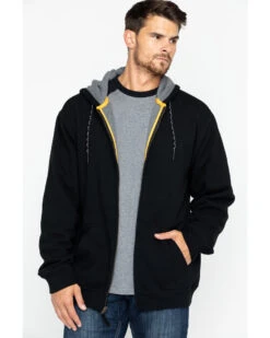 Hawx Men's Zip-Front Work Hooded Jacket 