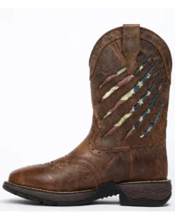 Brothers & Sons Men's Scratch American Flag Lite Performance Western Boots - Square Toe -Western Denim Store 2000258768 200 P3