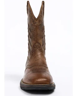Brothers & Sons Men's Scratch American Flag Lite Performance Western Boots - Square Toe -Western Denim Store 2000258768 200 P4