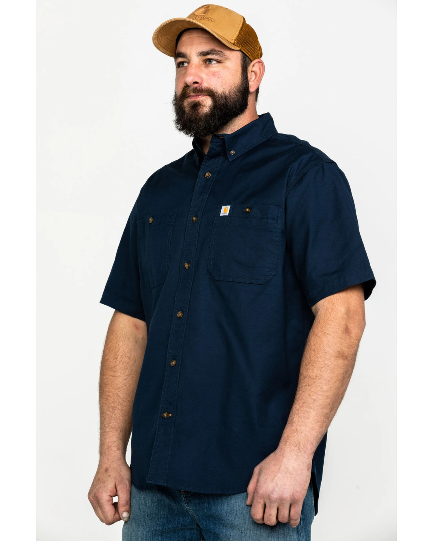 Carhartt Men's Rugged Flex Rigby Short Sleeve Work Shirt 1 Carhartt Men's Rugged Flex Rigby Short Sleeve Work Shirt