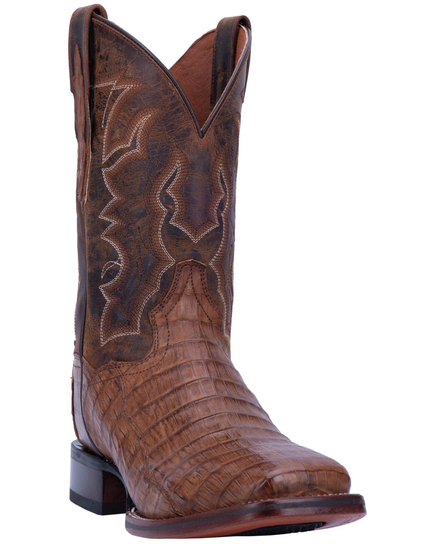 Dan Post Men's Kingsly Caiman Western Boots - Broad Square Toe 1 Dan Post Men's Kingsly Caiman Western Boots - Broad Square Toe