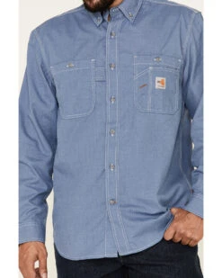 Carhartt Men's FR Force Lightweight Performance Woven Long Sleeve Work Shirt  -Western Denim Store 2000282782 461 P3