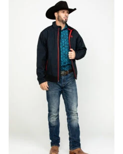 Cinch Men's Dark Gray Zip-Front Bonded Softshell Jacket 11 Cinch Men's Dark Gray Zip-Front Bonded Softshell Jacket -Western Denim Store 2000284633 020 P6