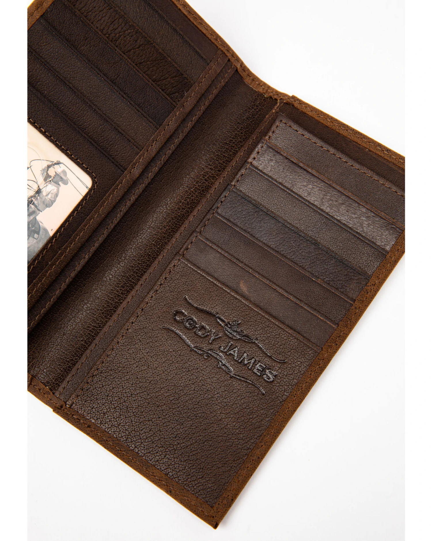 Cody James Men's Americana Leather Checkbook Wallet 4 Cody James Men's Americana Leather Checkbook Wallet - Image 4