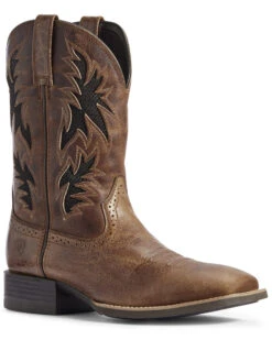 Ariat Men's Sport Cool VentTEK Western Performance Boots - Broad Square Toe