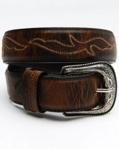 Cody James Men's Orange Stitched Belt