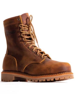 Silverado Men's Lace-Up Work Boots - Steel Toe