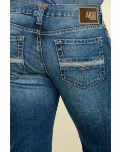 Ariat Men's M7 Rocker Summit Dark Stretch Stackable Slim Straight Jeans  -Western Denim Store 2000322092 402 P4