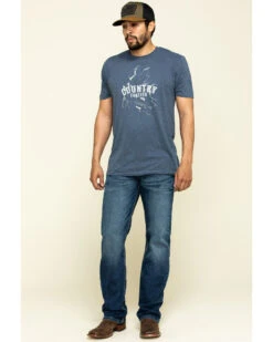 Ariat Men's M7 Rocker Summit Dark Stretch Stackable Slim Straight Jeans  -Western Denim Store 2000322092 402 P6