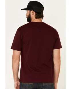 HOOey Men's Maroon Lock-Up Logo Graphic T-Shirt 9 HOOey Men's Maroon Lock-Up Logo Graphic T-Shirt -Western Denim Store 2000322751 642 P5