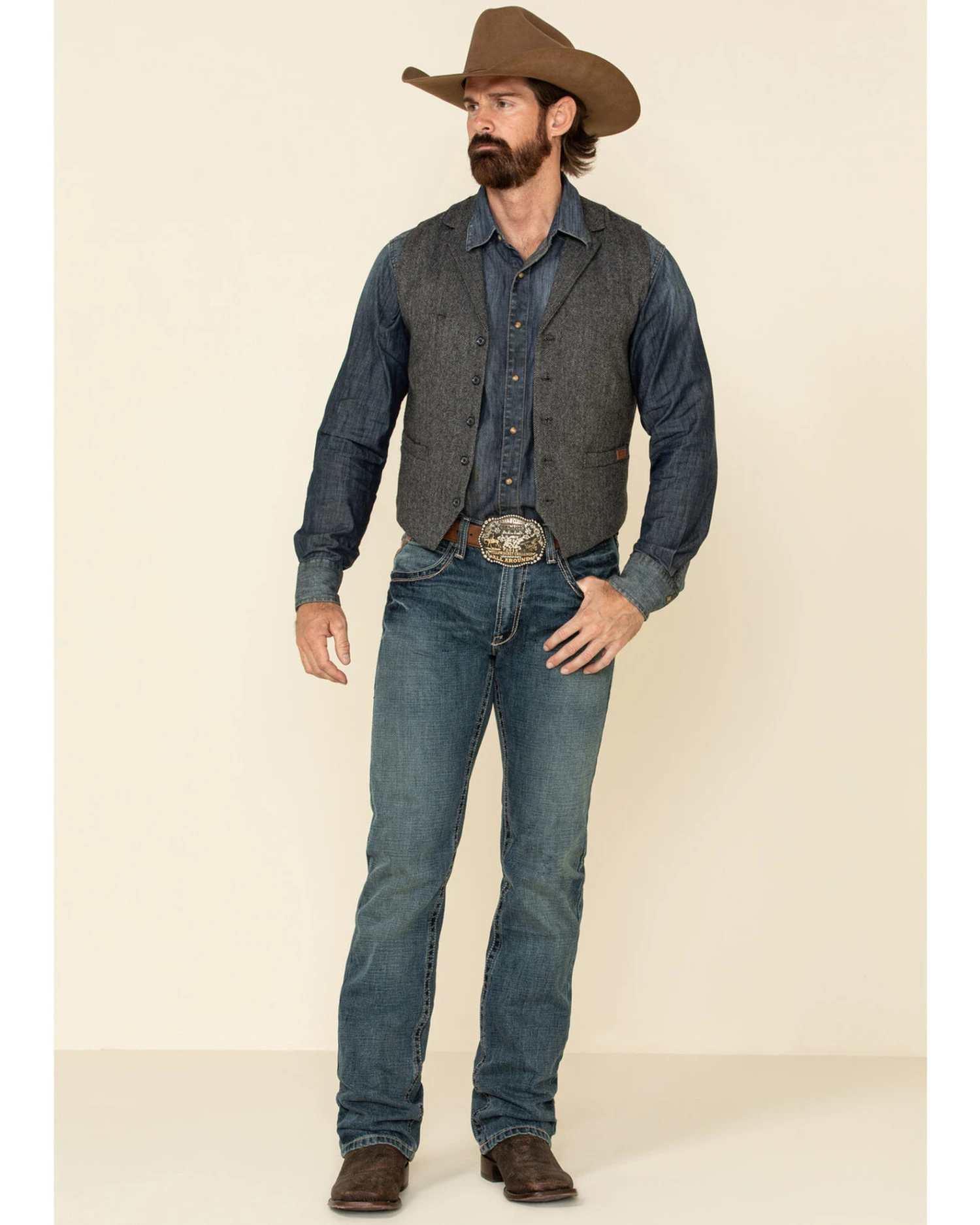 Outback Trading Co. Men's Charcoal Jessie Vest 2 Outback Trading Co. Men's Charcoal Jessie Vest - Image 2