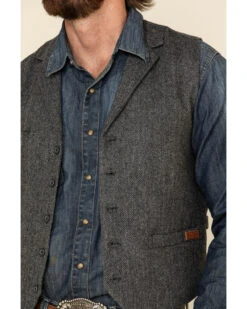 Outback Trading Co. Men's Charcoal Jessie Vest 8 Outback Trading Co. Men's Charcoal Jessie Vest -Western Denim Store 2000323000 022 P4