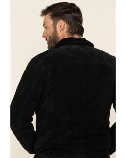 Moonshine Spirit Men's Black Cromwell Suede Roadie Jacket  -Western Denim Store 2000325394 001 P4