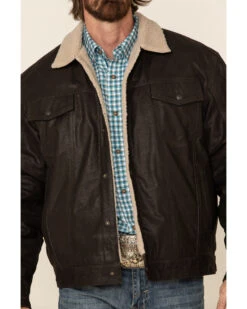 Cripple Creek Men's Leather Sherpa Lined Jacket 7 Cripple Creek Men's Leather Sherpa Lined Jacket -Western Denim Store 2000328849 200 P3
